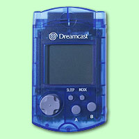 Dreamcast VMU (blue/clear)  (Sega)