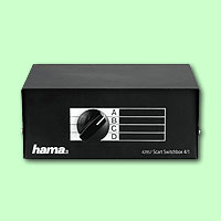 4-fach SCART Umschalter RGB (schwarz)