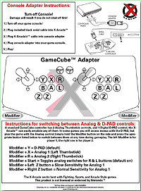 X-Arcade Game Adapter GameCube