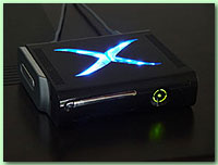 XBOX 360 XCM BLACK KNIGHT Geh�use X- Blue