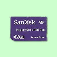 Memory Stick Pro Duo 2GB