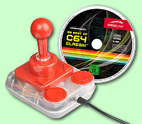 Joystick Competition PRO USB Clear Version incl. 99 C64 Games