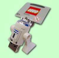R2D2 Lego Schl�sselanh�nger mit integriertem USB Stick 4GB
