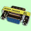 Mini Gender Changer VGA HD15F-HD15M (weiblich-mnnlich)