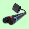Singstar Mikrophone 2Stck incl. USB-Adapter (Mikrofon)