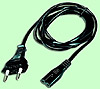 Kabel AC Power (230V) 2m fr PS 1,PS 2, Dreamcast, Saturn