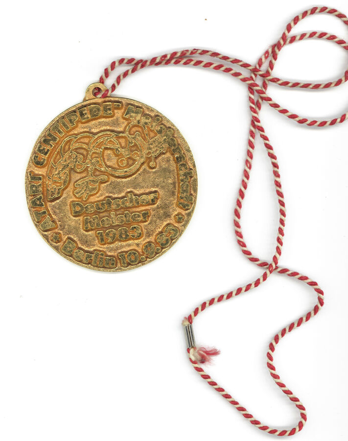 Medaille der Deutschen Centipede Meisterschaft 1983