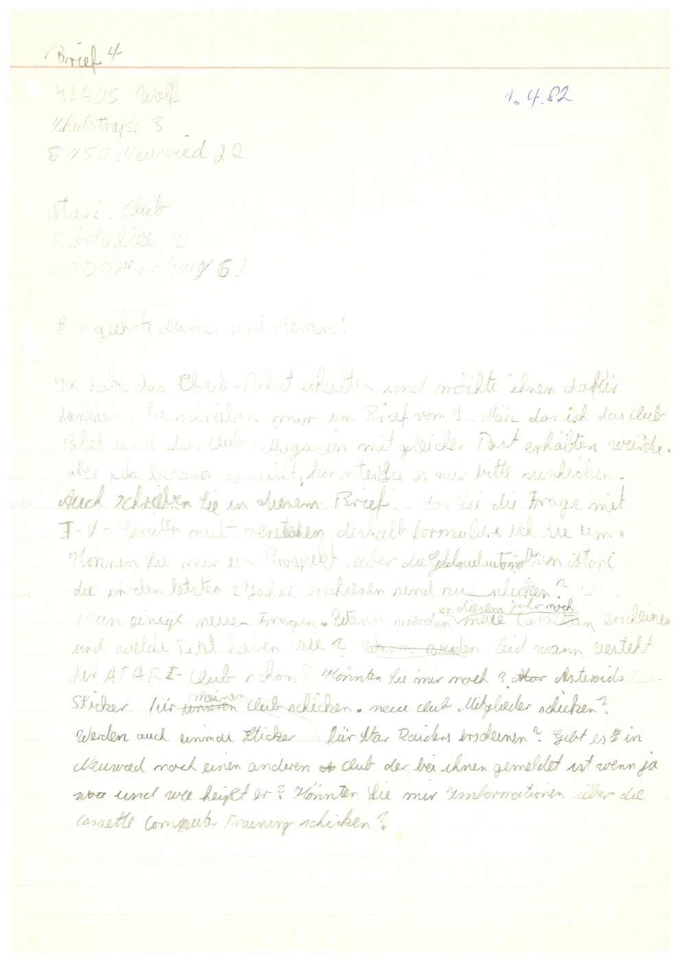 April 1982: Duplikat