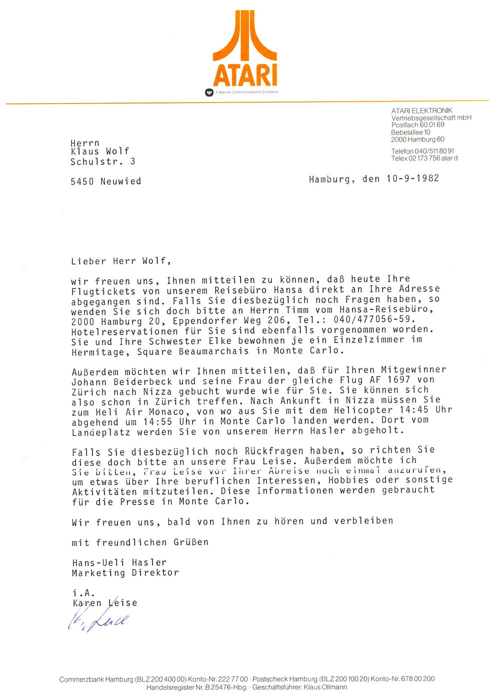 Brief: Umzug nach Paris