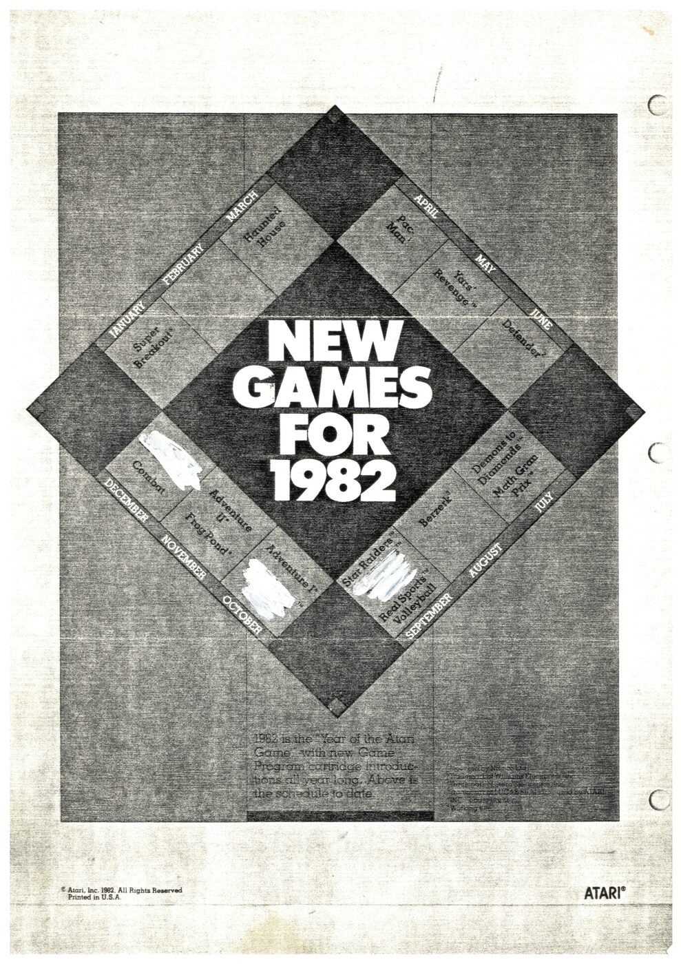 Prospekt: New Games 1982