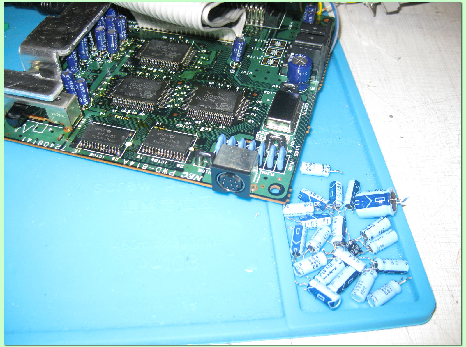 PC Engine Core Grafx I,II (ReCAP) Kondensatoren Austausch