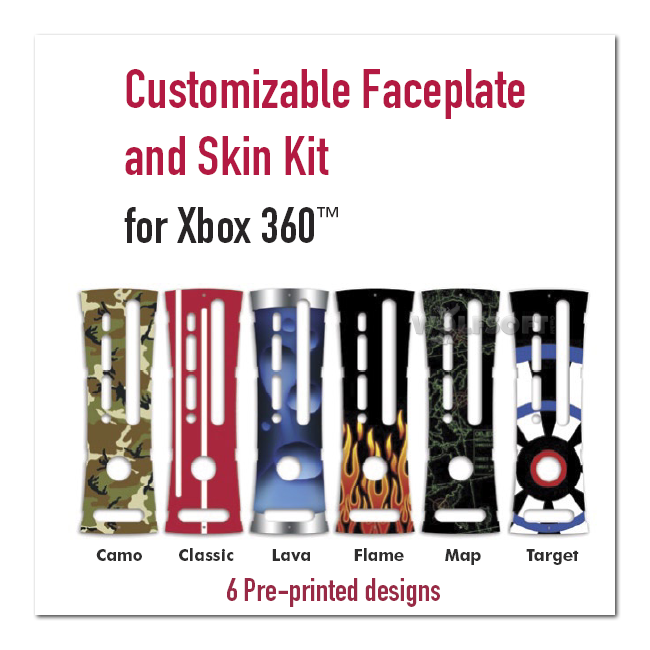 XBOX 360 - Faceplate zum Selbstdesign GAME FACE 360