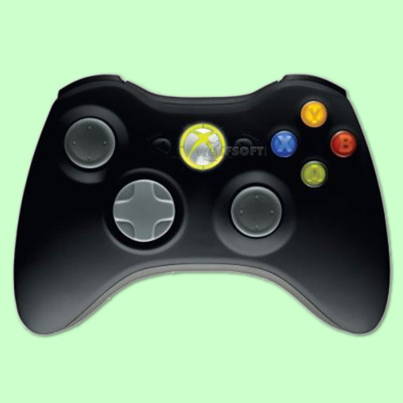 XBOX 360 Wireless Controller Schwarz (Microsoft)
