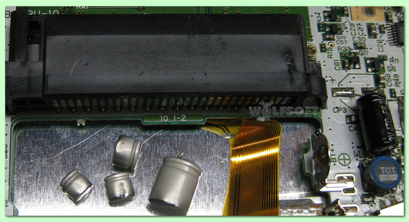 Gameboy Advance (reCAP) Kondensatoren Austausch