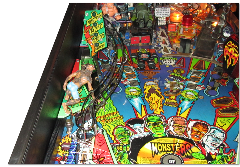 WOLFMAN with LED Eyes MOD for Monster Bash Pinball
