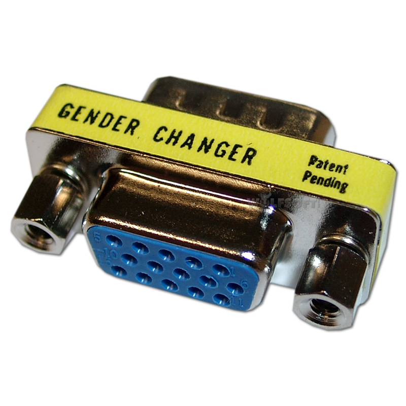 Mini Gender Changer VGA HD15F-HD15M (weiblich-männlich)