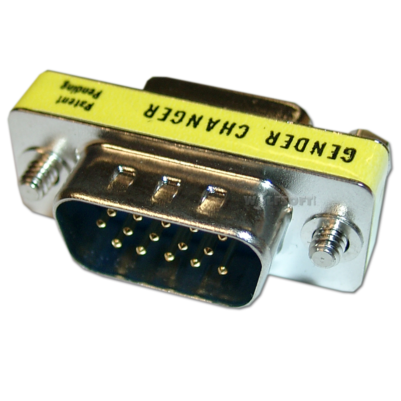 Mini Gender Changer VGA HD15F-HD15M (weiblich-männlich)