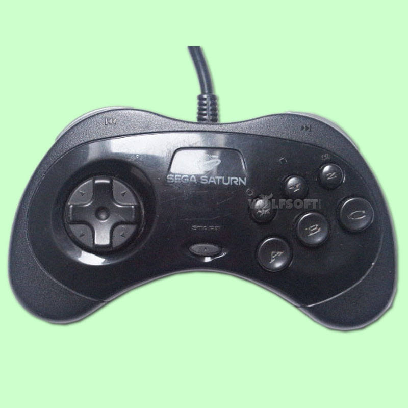 Saturn Controller black (Orginal Sega) 6 Button MK-80313