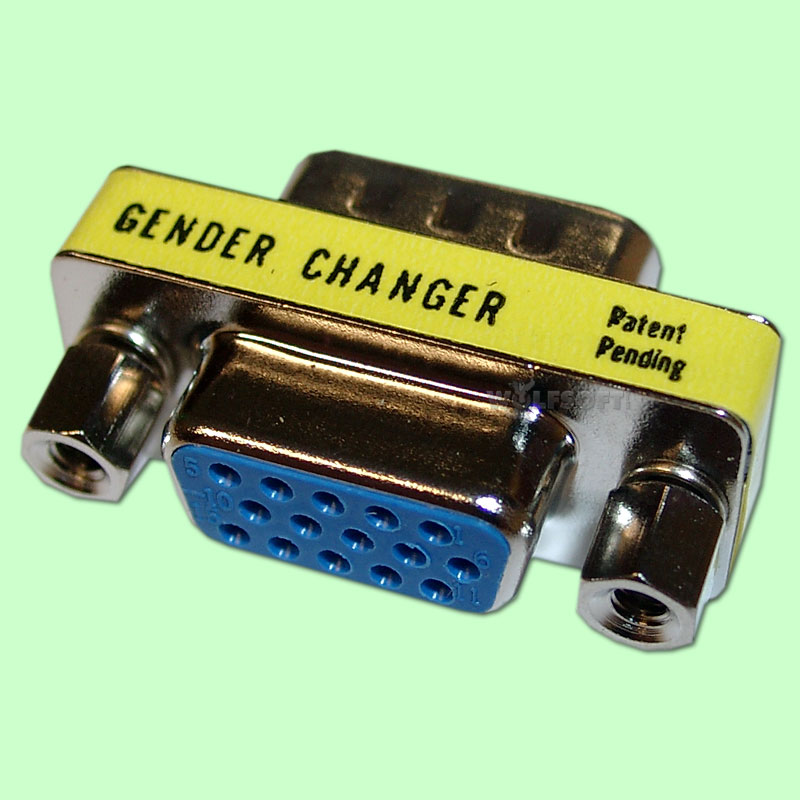 Mini Gender Changer VGA HD15F-HD15M (weiblich-männlich)
