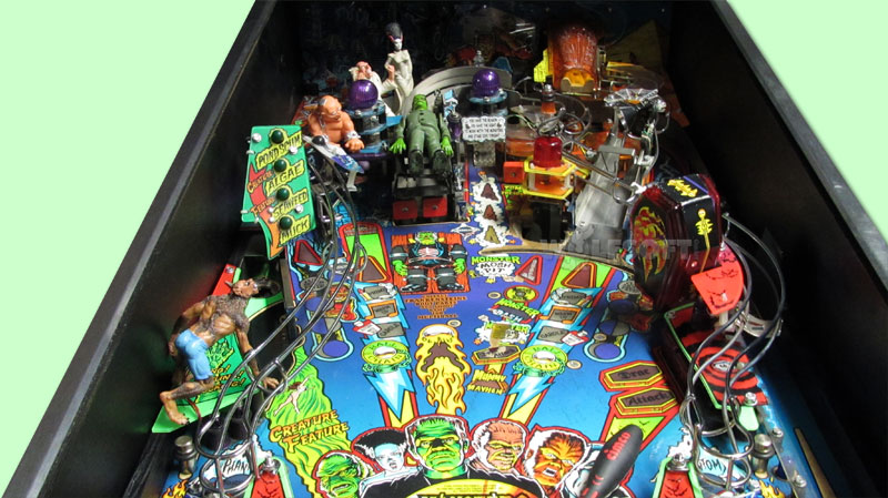 WOLFMAN with LED Eyes MOD for Monster Bash Pinball