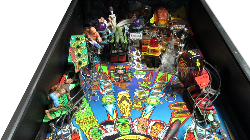 WOLFMAN with LED Eyes MOD for Monster Bash Pinball