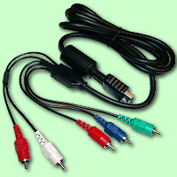 Component Cable inkl. Audio out  PS2 / PS3 2m (YUV)
