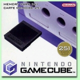 Gamecube Memory Card 251 Blocks Original Nintendo (Farbe: schwarz) gebr.