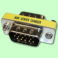 Mini Gender Changer VGA HD15M-HD15M (mnnlich-mnnlich)