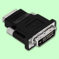 HDMI weibl. -> DVI-D Stecker Adapter