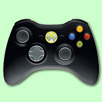 XBOX 360 Wireless Controller Schwarz (Microsoft)