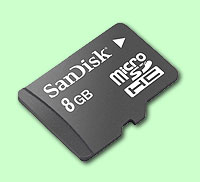 SanDisk MicroSDHC 8GB