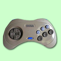 Saturn Controller grey (Orginal Sega) 6 Button HSS-0101