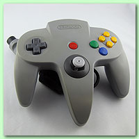 Nintendo 64 Original Controller mit neuem Analogstick grau