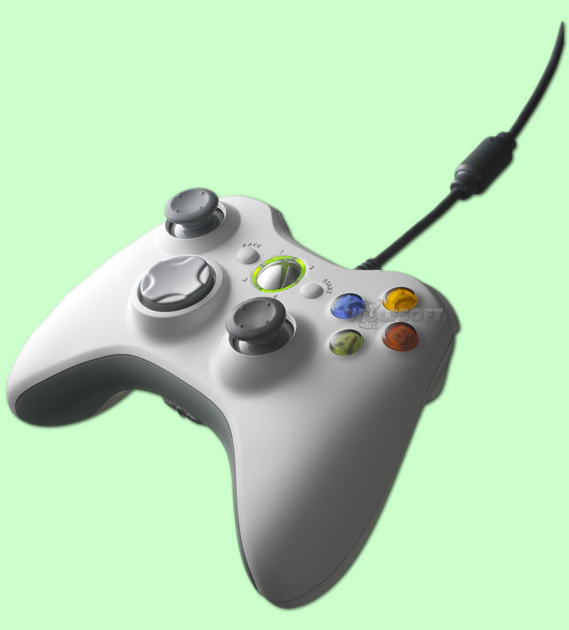 wolfsoft.de shop - XBOX 360 Cable Controller (wired) schwarz incl ...