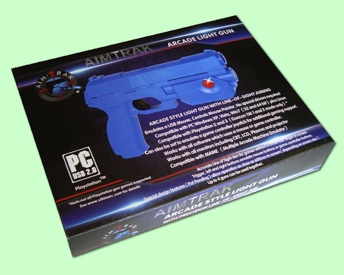 wolfsoft.de shop AimTrak Light Gun blue recoil 15409