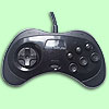 Saturn Controller black (Orginal Sega) 6 Button MK-80313