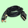 5.1 VGA-HD-Kabel Gold m. Opt. Ausgang XBOX 360