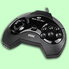 Saturn Controller black (Orginal Sega) 6 Button MK-80301