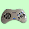 Saturn Controller grey (Orginal Sega) 6 Button HSS-0101