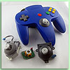 Nintendo 64 Original Controller Gamecube Style Analogstick mit micro-upgrade blau